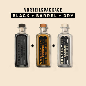 Vorteilspackage: Black (Gin)+Dry+Barrel Aged