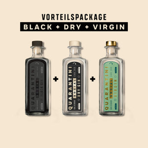 Vorteilspackage: Black (Gin)+Virgin+Dry Gin
