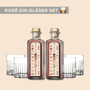 Gläser Set: Rosé Gin